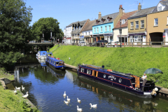 Narrowboats; river Nene; March