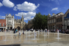 Water Fountains in cathedral square