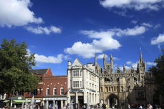 Water Fountains in cathedral square