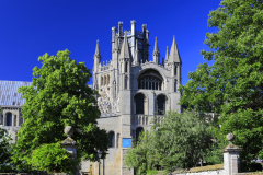 Summer view over Ely Cathedral