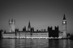 Dusk The Houses of Parliment Westminster