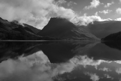 Fleetwith Pike fell, reflected in Buttermere