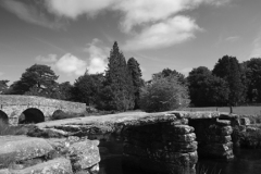 Stone Clapper Bridge, Postbridge village, Devon