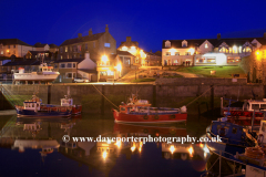 Dusk, Seahouses fishing Harbour