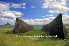 Upturned Herring Boats at Lindisfarne