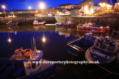 Dusk, Seahouses fishing Harbour