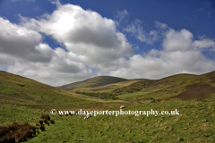 View to the Happy Valley, The Cheviot Hills