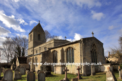 Spring, St Marys church, Morcott village