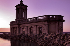 Sunset, Normanton church, Rutland Water