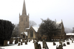 Snow, St Marys church, Edith Weston village