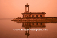 Sunset, Normanton church, Rutland Water