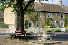 The village green Edith Weston village