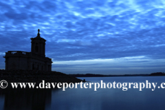 Sunset, Normanton church, Rutland Water