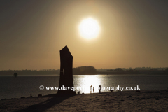 Sunset over the Great Tower, Rutland Water