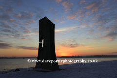 Sunset over the Great Tower, Rutland Water