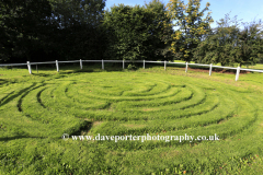 Summer, the Turf Maze at Wing village