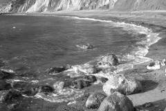 The sand cliffs Alum BayIsle of Wight