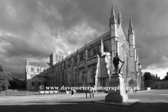 Summer view over Winchester Cathedral