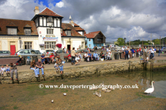 People at Lymington Harbour