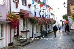 Cobbled streets, Quay Hill, Lymington town