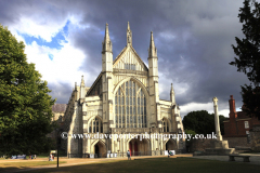 Summer view over Winchester Cathedral