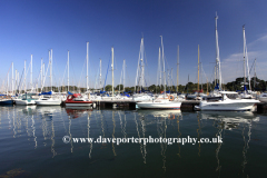 Sailing Boats in Lymington Harbour