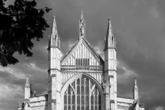 Summer view over Winchester Cathedral