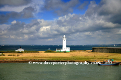 The lighthouse at Hurst Castle, Hurst spit