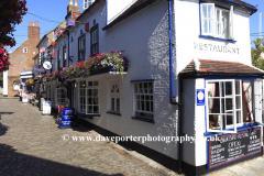 Cobbled streets, Quay Hill, Lymington town