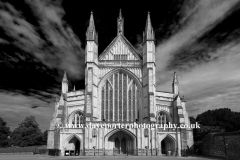 Summer view over Winchester Cathedral