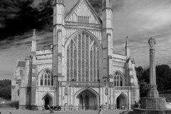 Summer view over Winchester Cathedral