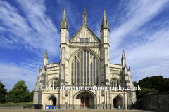 Summer view over Winchester Cathedral