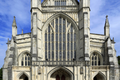 Summer view over Winchester Cathedral