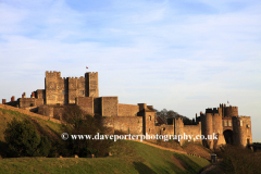 Summer view over Dover Castle