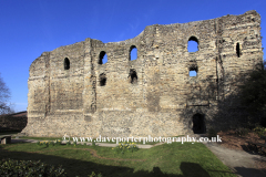 Spring view of Canterbury Castle