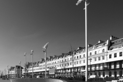 Ornate seating on the promenade, Dover town