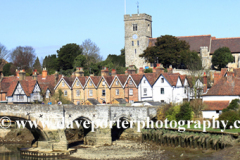 St Peters church, river Medway, Aylesford village