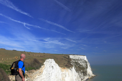 Walker at the White Cliffs of Dover