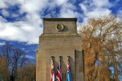 The War Memorial gardens; Bourne