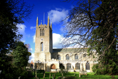 The Abbey church Bourne Market Town