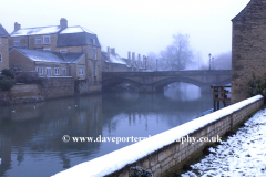 Frosty scene, river Welland Meadows, Stamford