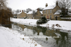 Winter Snow, river Welland, Deeping St James