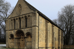 Winter, St Leonards Priory, town of Stamford