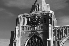 Winter snow; Crowland Abbey