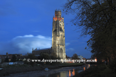 Dusk, St Botolphs church, Boston