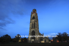 Dusk, St Botolphs church, Boston