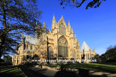 Autumn colours over Lincoln cathedral