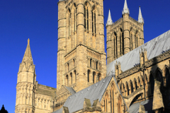 Autumn colours over Lincoln cathedral