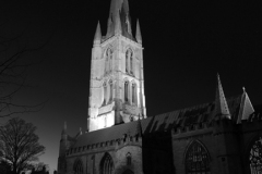 St Wulfram church at night, Grantham