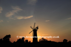 Sunset over Sibsey Trader Windmill, Sibsey village